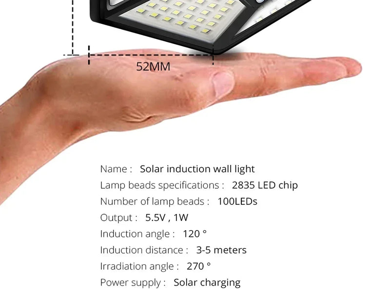 Luzes solares LED externas à prova d'água lâmpada solar externa sensor de movimento luzes de jardim energia solar luz solar quintal parede luz de rua