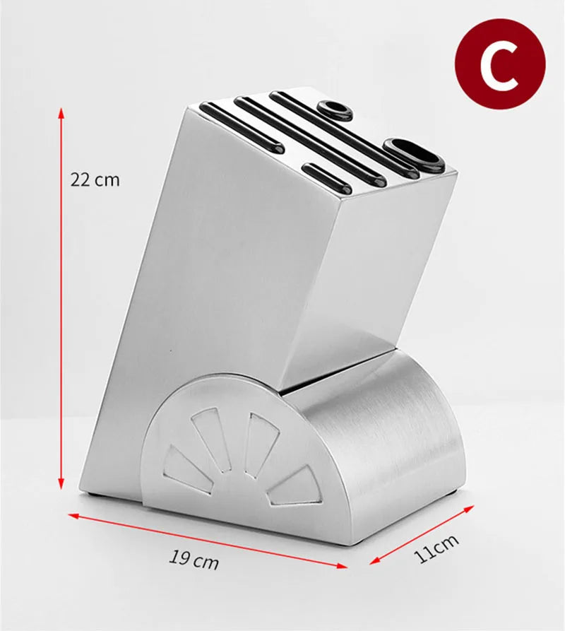 Organizador de facas de aço inoxidável 2022, suporte antiferrugem para utensílios de faca, bloco de facas durável para cozinha, prateleira de armazenamento para talheres