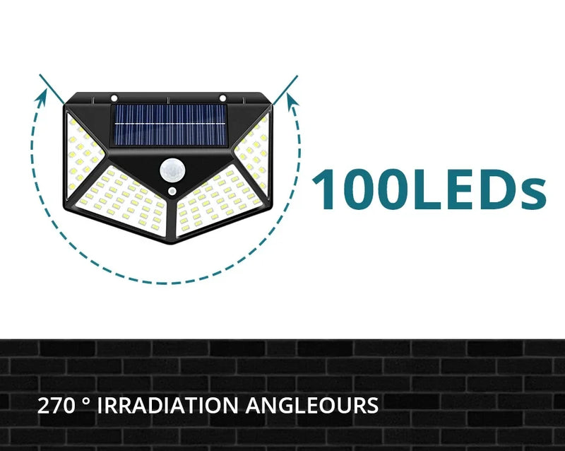 Luzes solares LED externas à prova d'água lâmpada solar externa sensor de movimento luzes de jardim energia solar luz solar quintal parede luz de rua