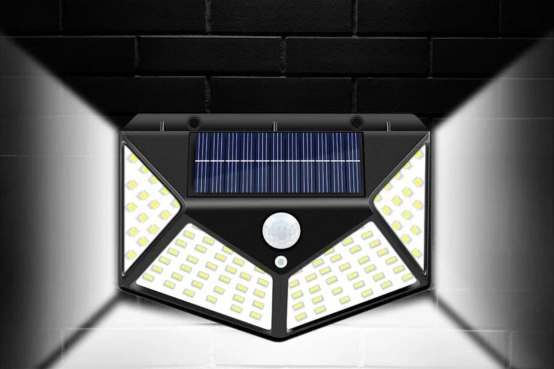 Luzes solares LED externas à prova d'água lâmpada solar externa sensor de movimento luzes de jardim energia solar luz solar quintal parede luz de rua