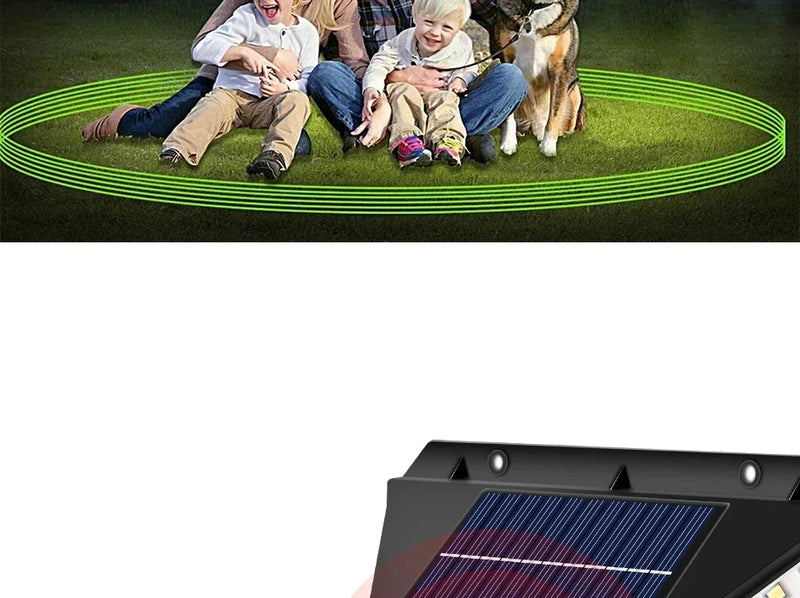 Luzes solares LED externas à prova d'água lâmpada solar externa sensor de movimento luzes de jardim energia solar luz solar quintal parede luz de rua